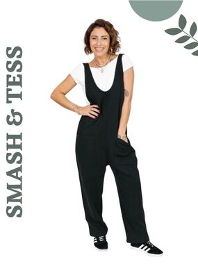Smash + Tess Lolita Romperalls Black Large Made in Canada